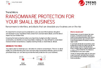 Trend Micro small business ransomware